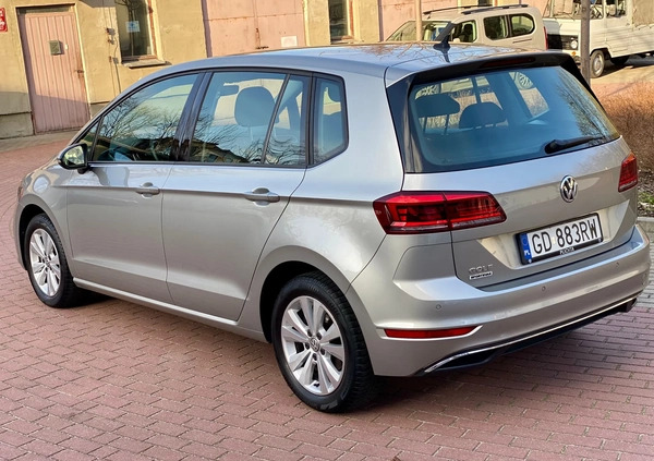 Volkswagen Golf Sportsvan cena 68900 przebieg: 61400, rok produkcji 2018 z Gdańsk małe 106